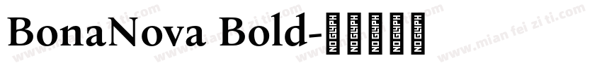 BonaNova Bold字体转换